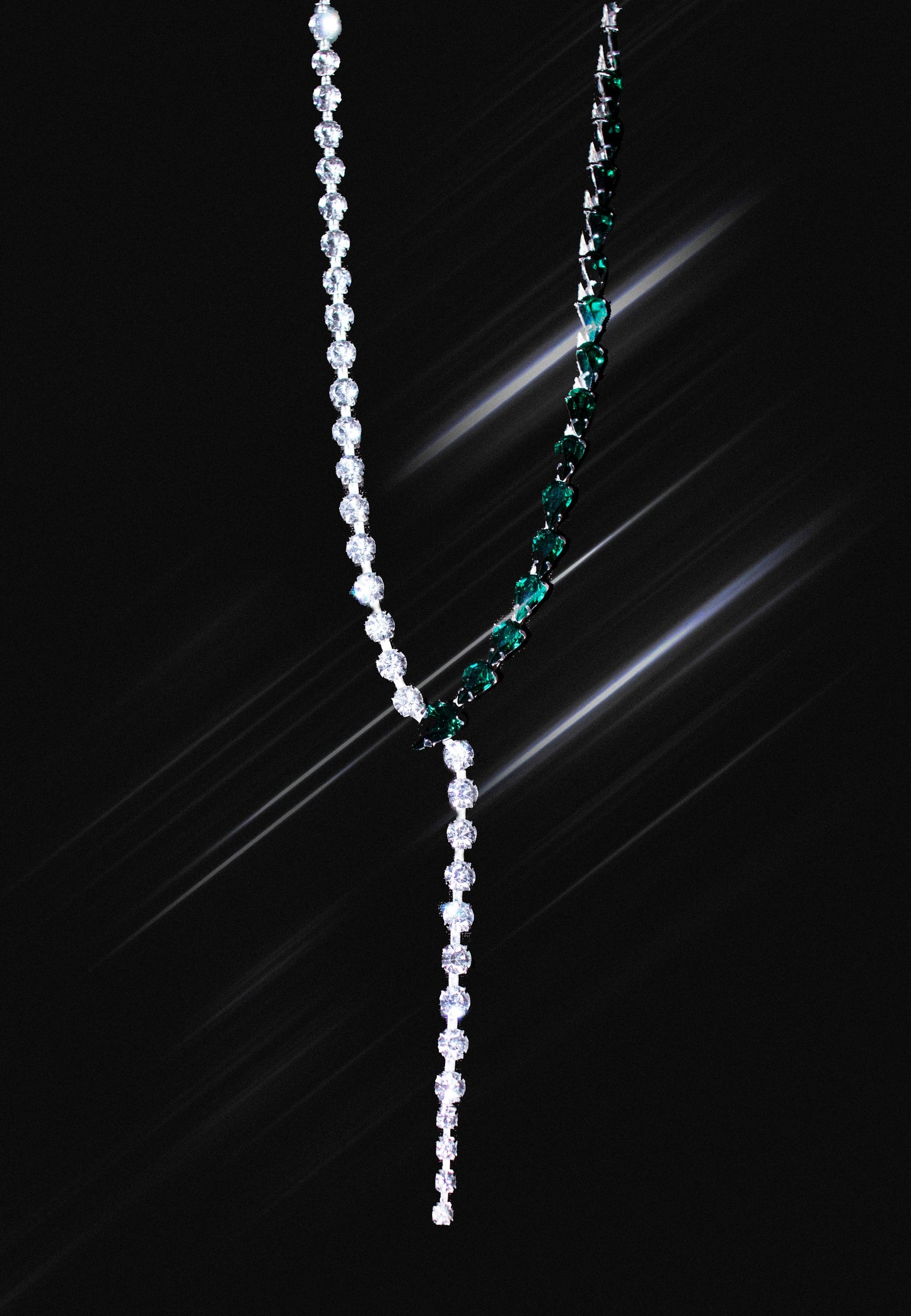 Emerald Pear Necklace