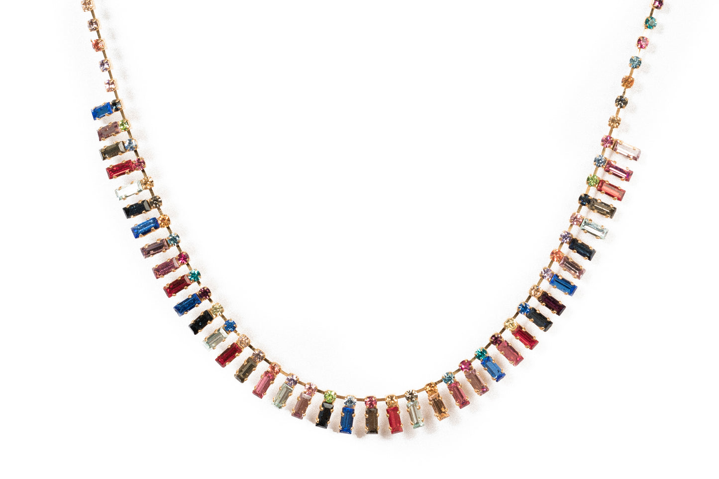 Multicolored Baguette Choker