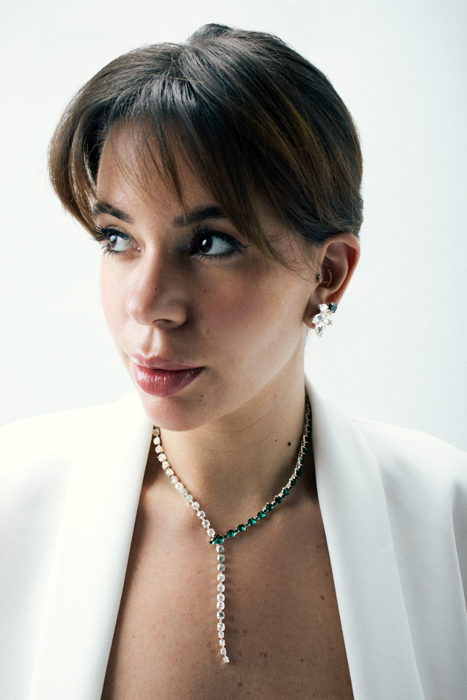 Emerald Pear Necklace