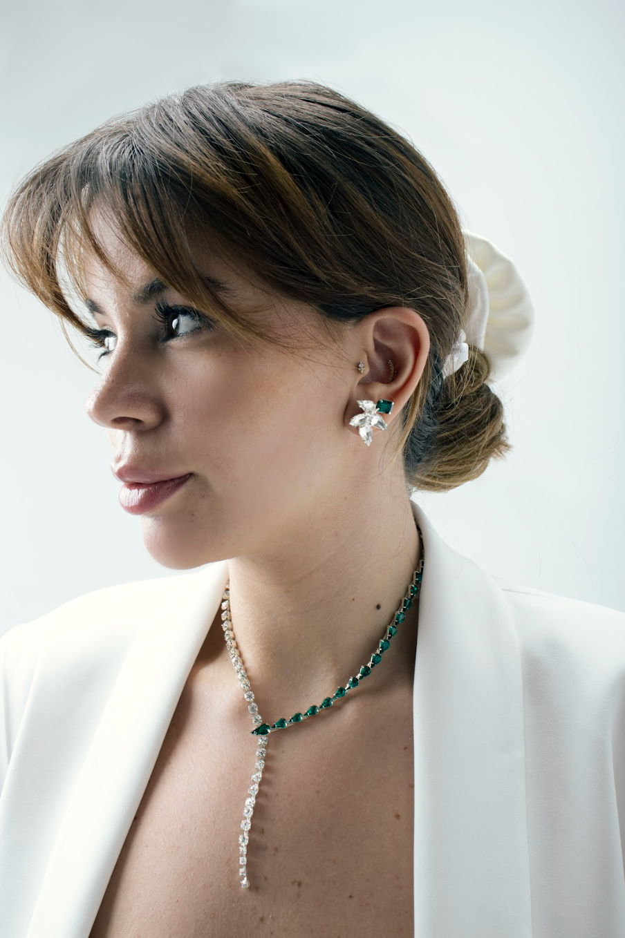 Emerald Pear Necklace