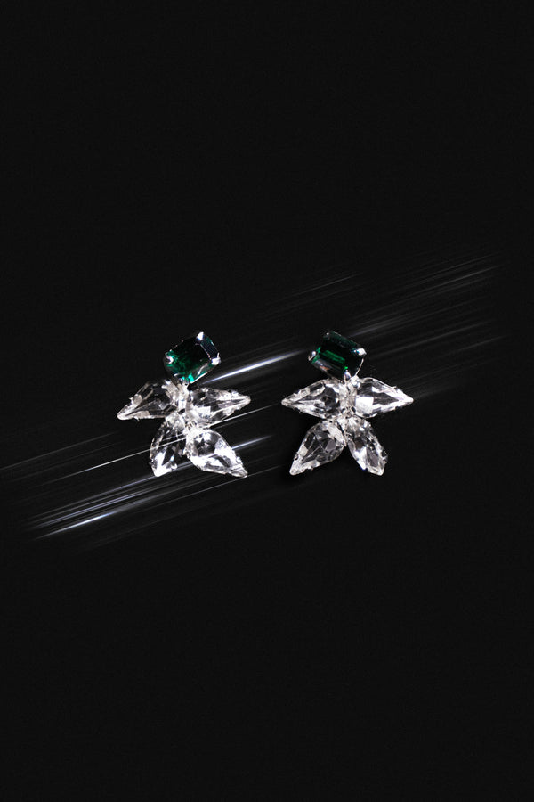 Emerald Pear Earrings