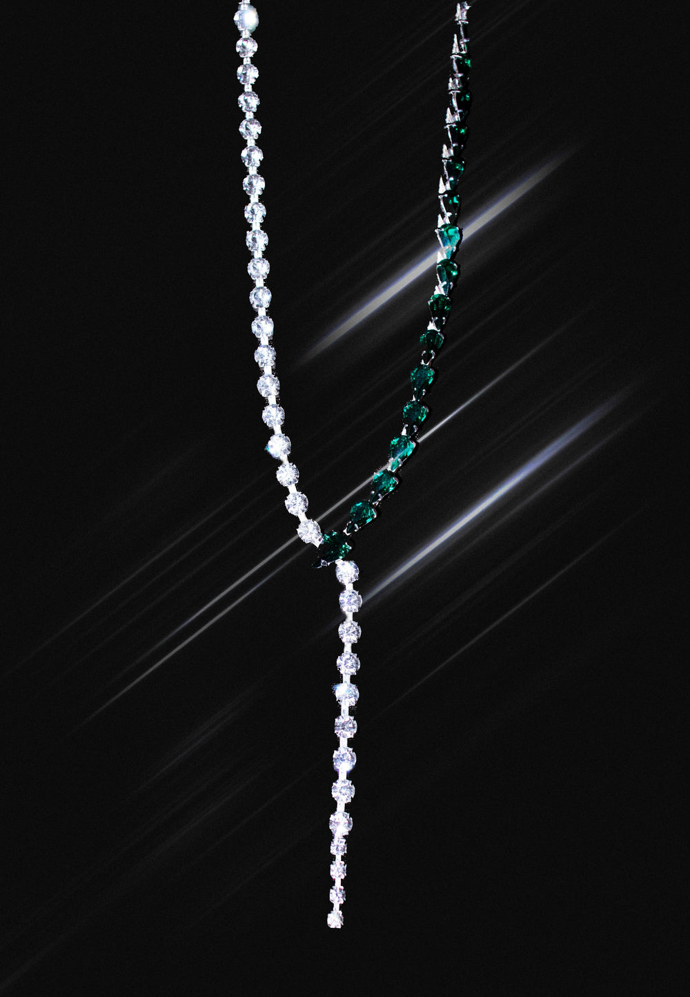 Emerald Pear Necklace