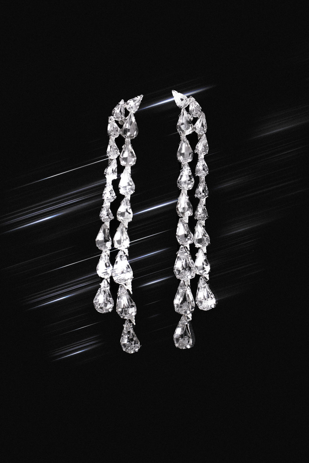 Double Pear Drop Earrings
