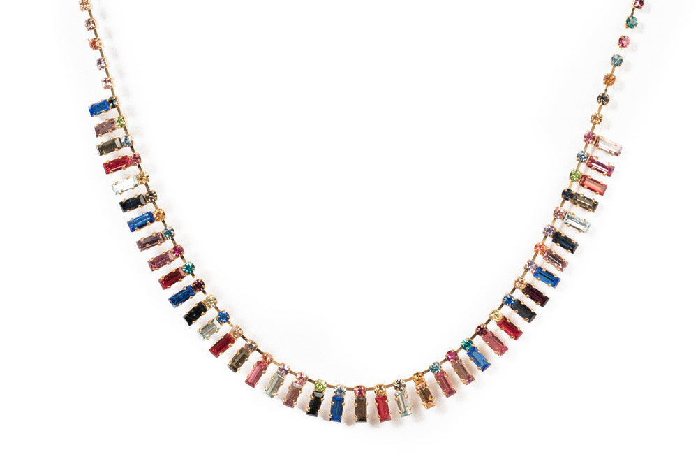 Multicolored Baguette Choker