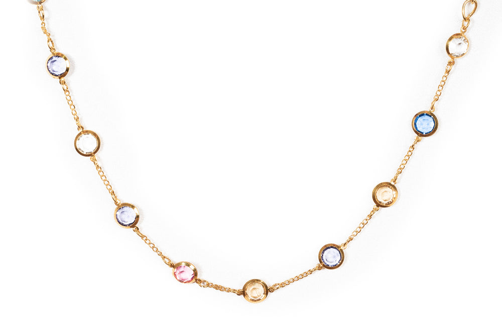 Short Crystal Chain Necklace