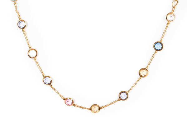 Short Crystal Chain Necklace