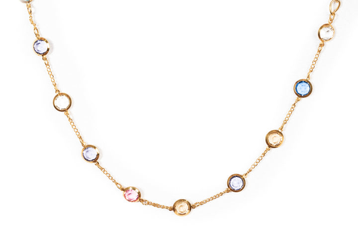Short Crystal Chain Necklace