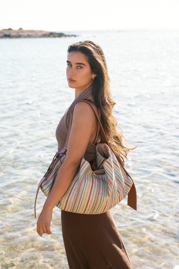 Slouch Bag in B&W