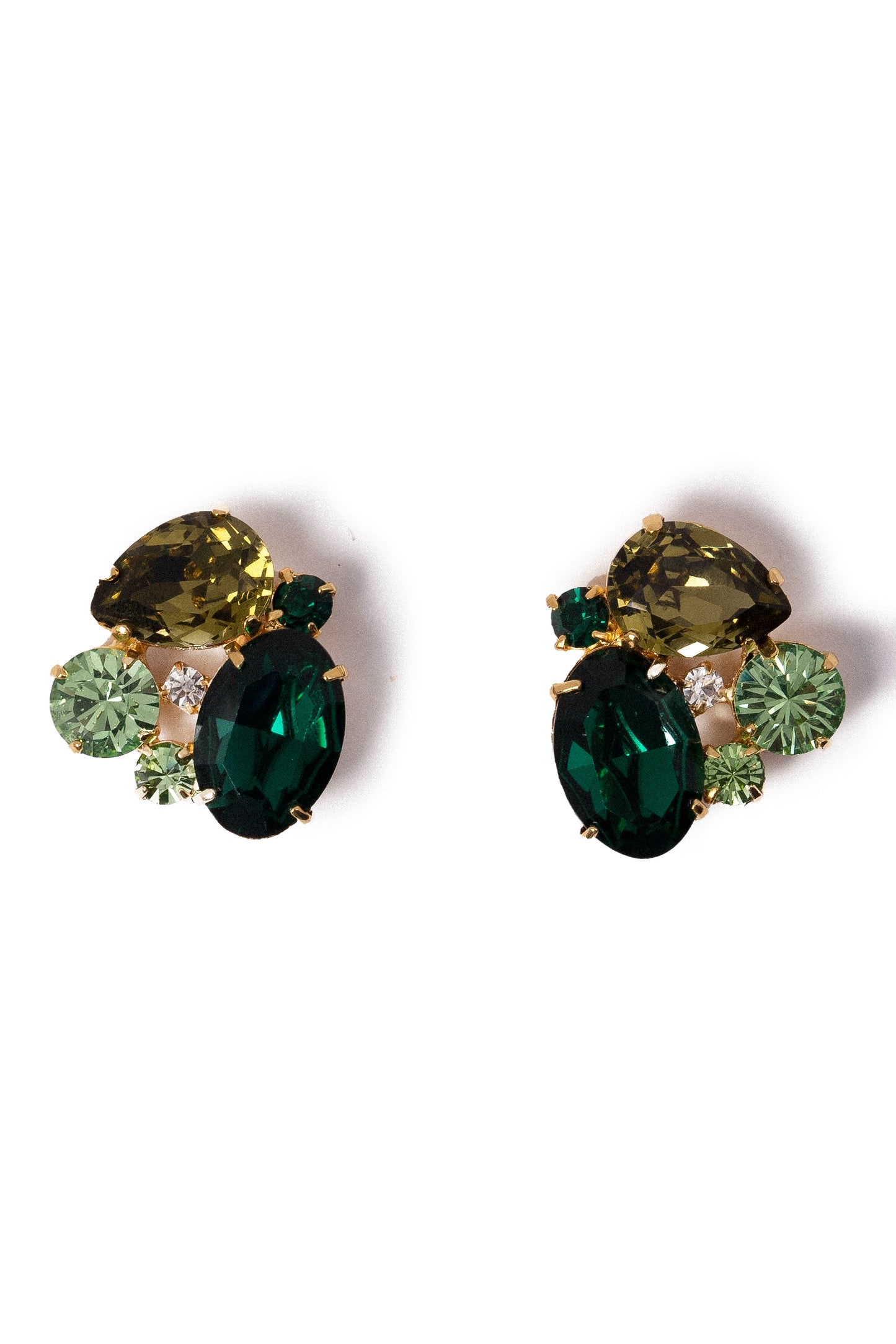 Green Stud Earrings