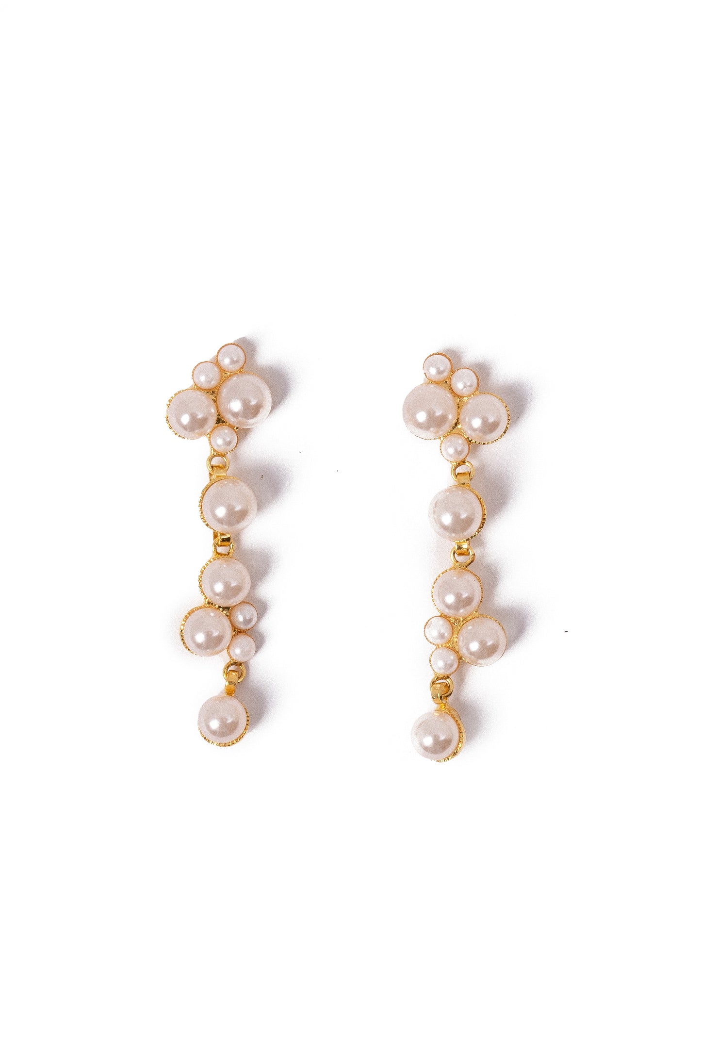 Ivory Long Drop Earrings