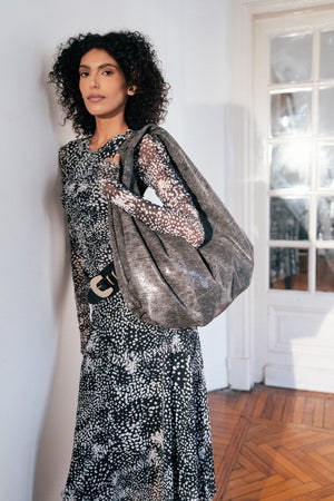 Balloon Charcoal Handbag