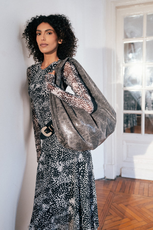 Balloon Charcoal Handbag