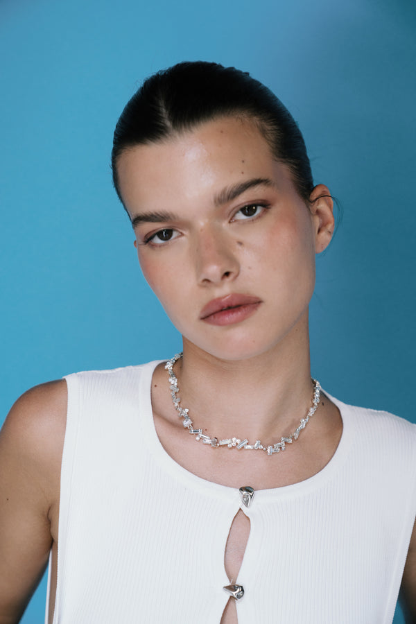 Crushed Crystal Clear Choker