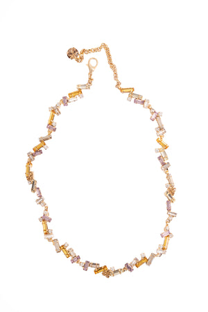 Crushed Crystals Necklace The Gold Edit