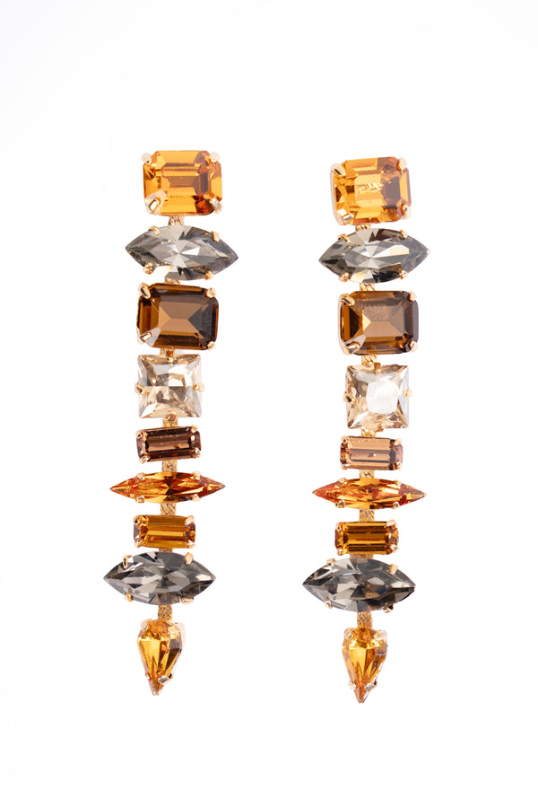 Multistone Earrings The Gold Edit