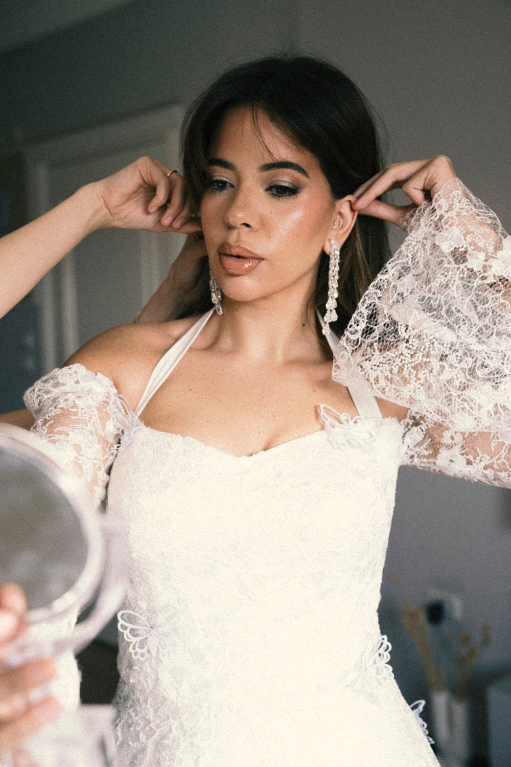 Double Pear Drop Earrings