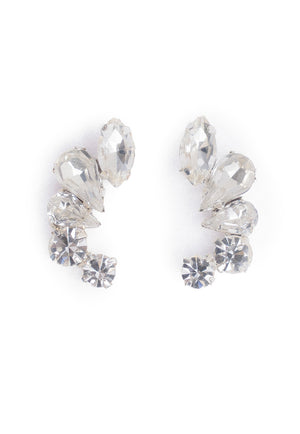 Crystal Trace Stud Earrings