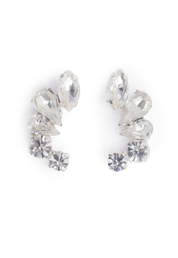 Crystal Trace Stud Earrings