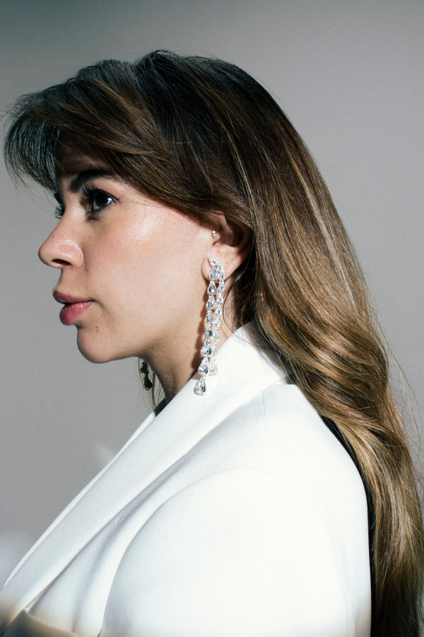 Double Pear Drop Earrings