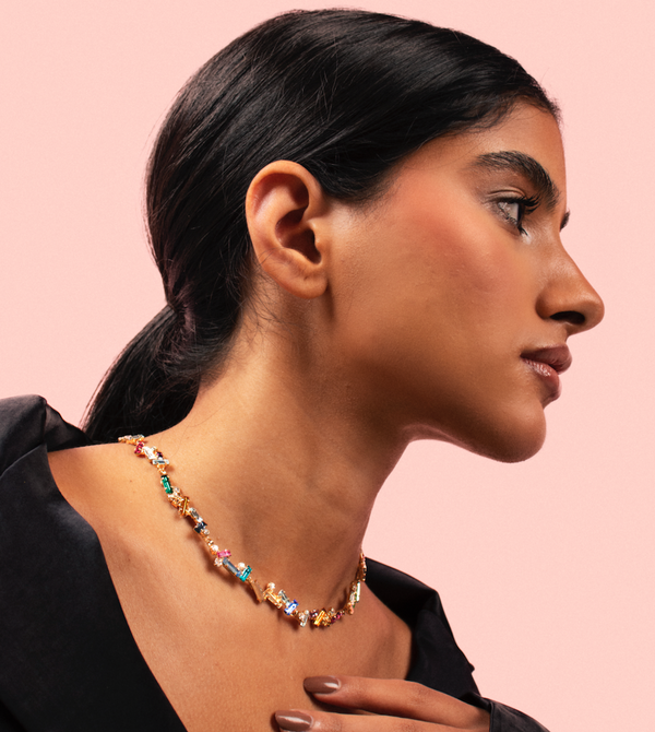 CRUSHED CRYSTALS CHOKER