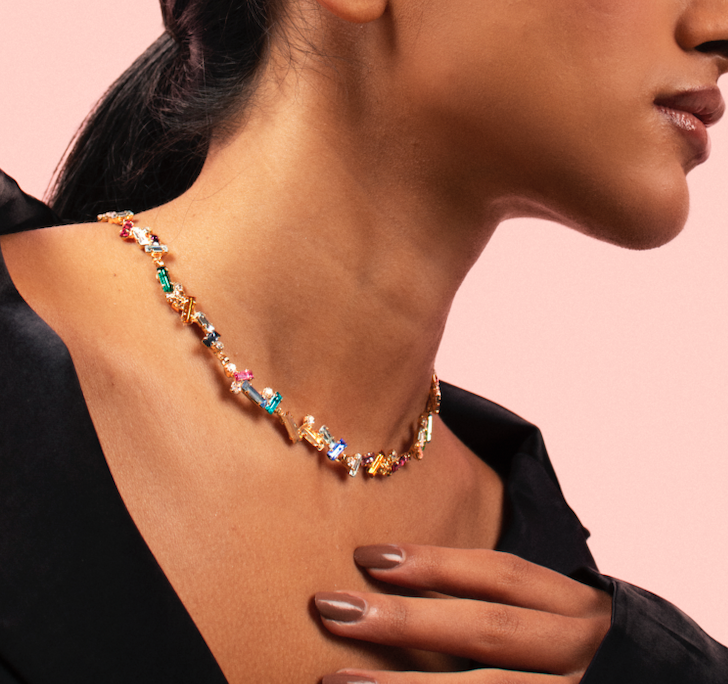CRUSHED CRYSTALS CHOKER