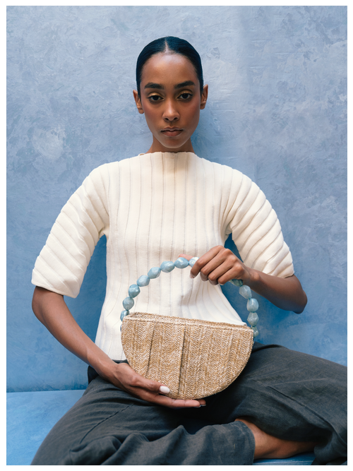 Luna Raffia Bag