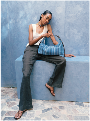 Artist Stripe Shoulder Bag