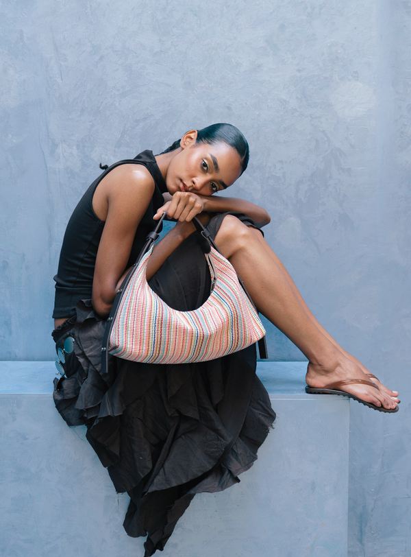 Artist Stripe Shoulder Bag