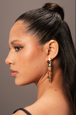 Multistone Earrings The Gold Edit