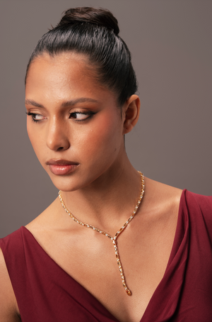 The Marquise Bloom Necklace The Gold Edit