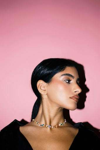 CRUSHED CRYSTALS CHOKER