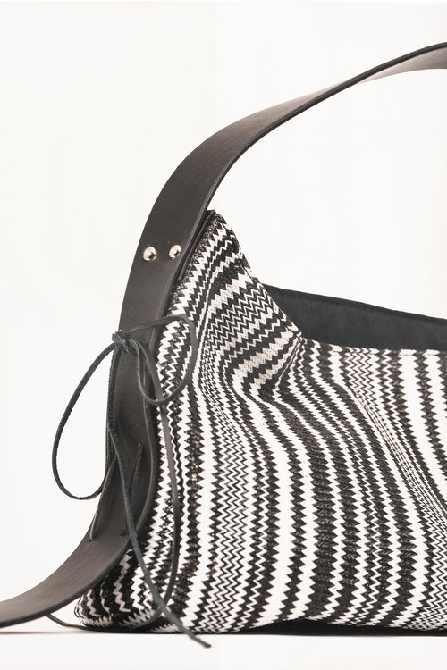 Slouch Bag in B&W